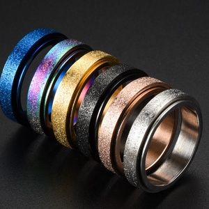 Fidget Spinner Rings Stainless Steel Unisex